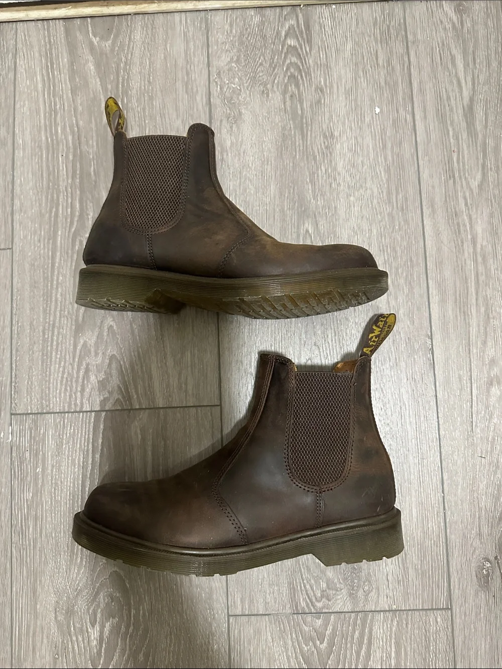 Dr. Martens Brown Leather Chukka Boots
